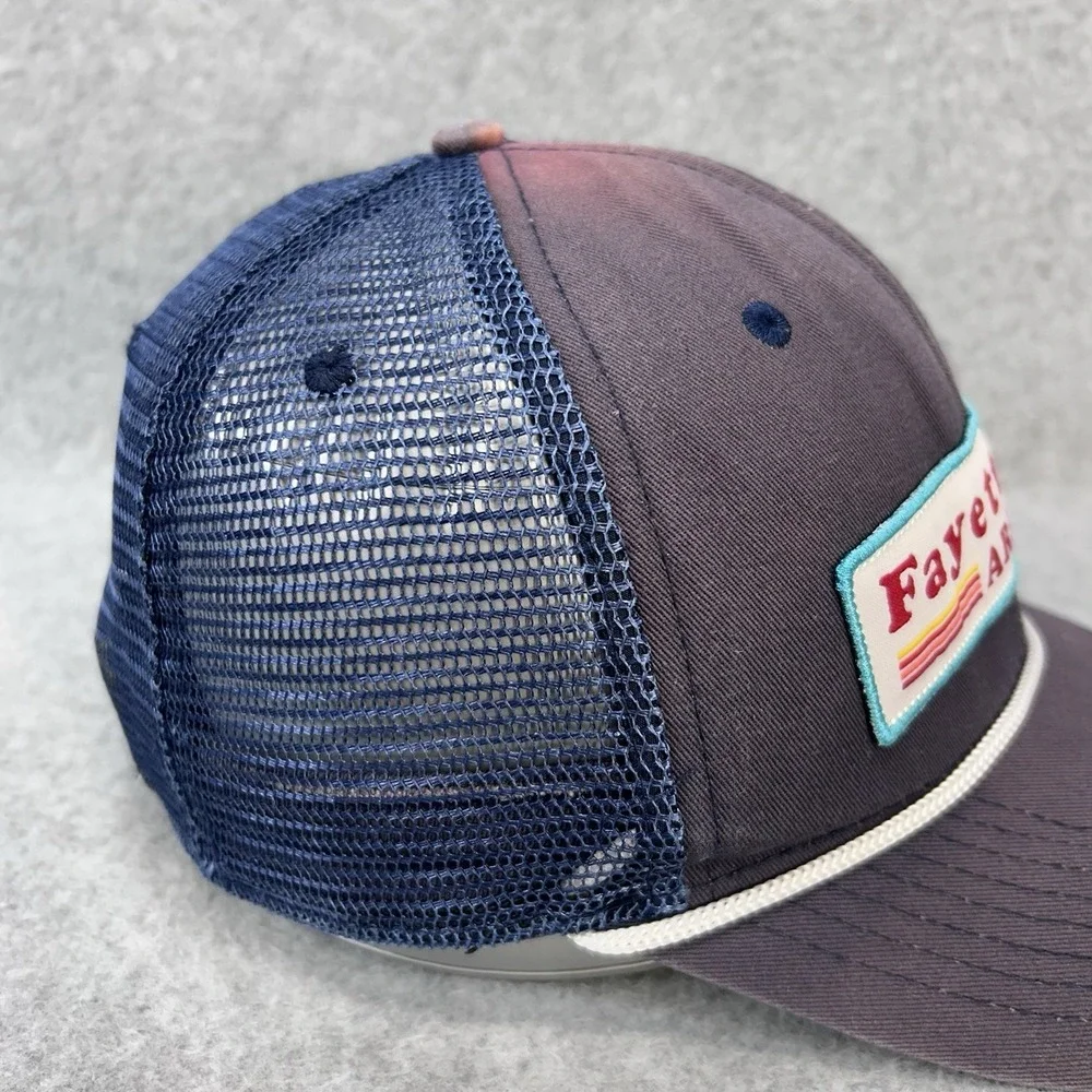 Fayetteville Arkansas Pukka Rope Trucker Hat Mesh Snapback Patch Cap